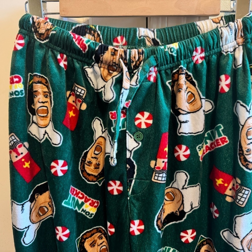 Elf Buddy The Elf Son Of A Nutcracker Fleece Lounge Pajama Pants Sz L (no tag) - Picture 5 of 9